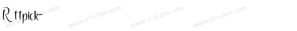 R ttpick字体转换